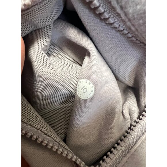 Lululemon Womens Gray Full-Zip Jacket Size 10 With Thumbholes & Pockets - Picture 3 of 9
